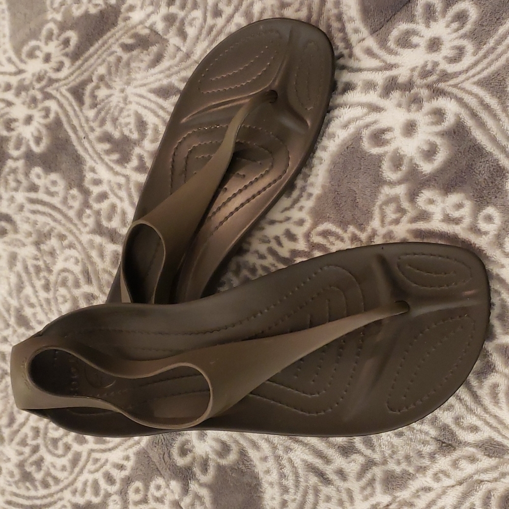 Crocs brown Sexi Flip W 10